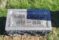 Mariah Louise “Maria” <I>Guthrie</I> Brewer 