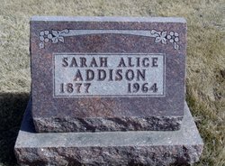 Sarah Alice <I>Stedman</I> Addison 