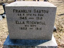 Ella Elvira <I>Rockwell</I> Saxton 
