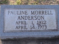 Pauline <I>Morrell</I> Anderson 