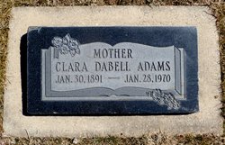Clara Almeda <I>Dabell</I> Adams 