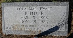 Lola Mae <I>Ewart</I> Biddle 