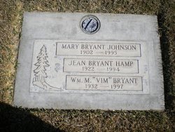 Mary Bryant <I>Wright</I> Johnson 