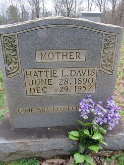 Harriette Elizabeth “Hattie” <I>Lowe</I> Davis 