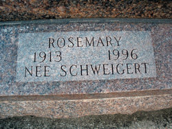 Rosemary Emma <I>Schweigert</I> Lueloff 