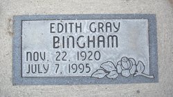Edith <I>Gray</I> Bingham 