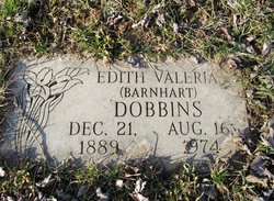 Edith Valeria <I>Barnhart</I> Dobbins 