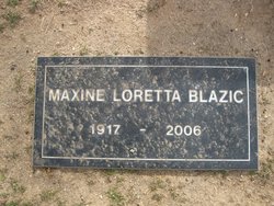 Maxine Loretta <I>Schumacher</I> Blazic 