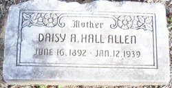 Daisy A. <I>Hall</I> Allen 