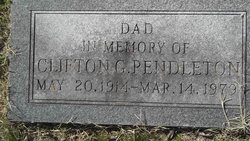 Clifton Gus Pendleton 