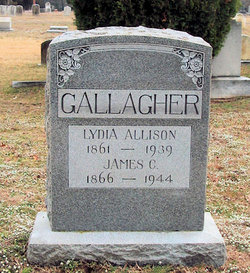 Elizabeth “Lydia” <I>Allison</I> Gallagher 
