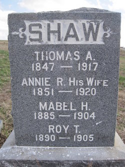 Ella Anna R. “Annie” <I>Harford</I> Shaw 