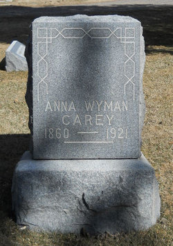 Anna Sophia <I>Wyman</I> Carey 