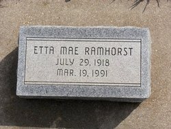 Etta Mae <I>Duncan</I> Ramhorst 