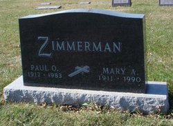 Mary Ann <I>Buntje</I> Zimmerman 