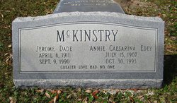 Annie Caesarina <I>Edey</I> McKinstry 