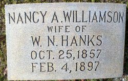 Nancy Ann <I>Williamson</I> Hanks 