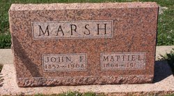 Martha Louella “Mattie” <I>Wallis</I> Marsh 