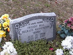 Freddie Bell “Moma” <I>Degrate</I> Washington 