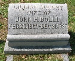 Lillian “Lillie” <I>Wright</I> Bollin 
