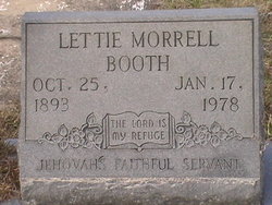 Lettie <I>Morrell</I> Booth 