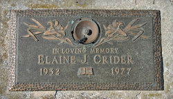 Elaine Joanne <I>Nicholas</I> Crider 