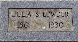 Julia Josephine <I>Sides</I> Lowder Thompson 