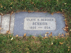 Vilate Kimball <I>Nebeker</I> Bennion 