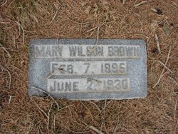 Mary Adeline <I>Wilson</I> Brown 