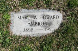 Martha Eugenia <I>Howard</I> Ambrose 