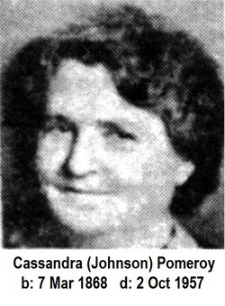 Cassandra <I>Johnson</I> Pomeroy 