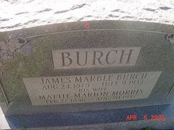 Mattie Marion <I>Morris</I> Burch 