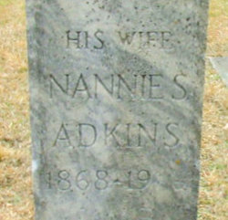 Nannie S <I>Bennett</I> Adkins 