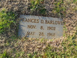 Frances “Francie” <I>Daniels</I> Barlowe 