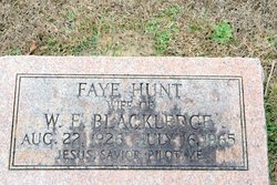 Faye <I>Hunt</I> Blackledge 