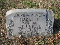 Louvina Almeta <I>Hargett</I> Curlee 