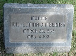 Wilhelmina “Mina” <I>Witt</I> Dittberner 