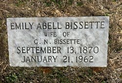 Emily <I>Abell</I> Bissette 