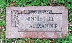 Minnie Lee <I>Hall</I> Alexander 