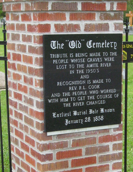 Amite Baptist Church Cemetery Old