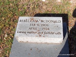 Rebecca A McDonald 