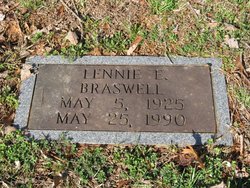 Lennie Elizabeth <I>Leakey</I> Braswell 