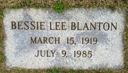 Bessie Lee Blanton 