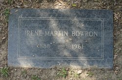 Irene <I>Martin</I> Bowron 