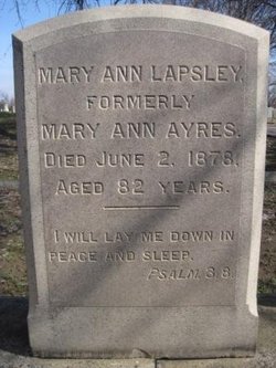 Mary Ann <I>Silliman</I> Lapsley 