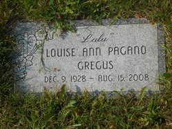 Louise Ann “Lulu” <I>Pagano</I> Gregus 
