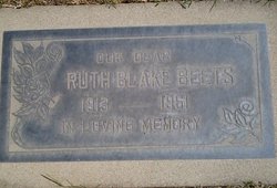 Ruth H. <I>Blake</I> Beets 