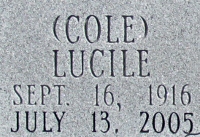 Lucile <I>Cole</I> Anderson 
