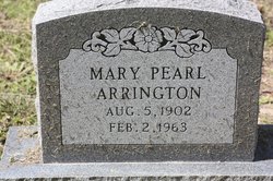 Mary Pearl <I>Eden</I> Arrington 
