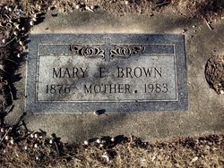Mary Elizabeth <I>Manning</I> Brown 
